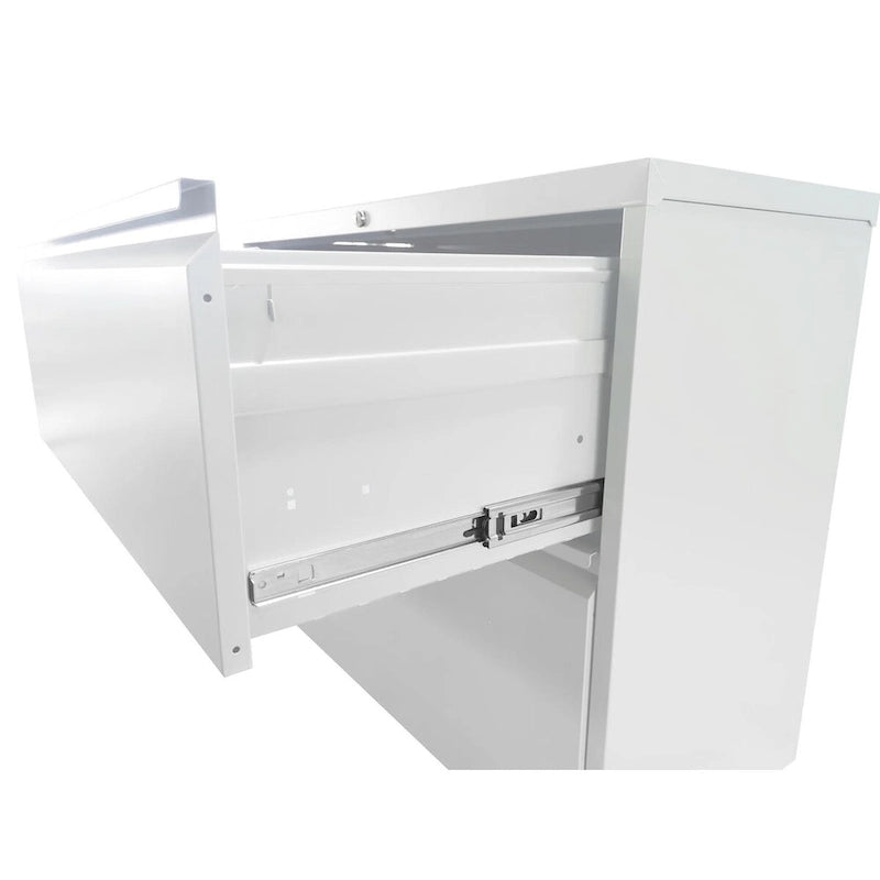 Classeur vertical en métal à 2 tiroirs de 38 cm de largeur avec serrure, pour bureau ou maison, pour documents A4 et format légal/lettre