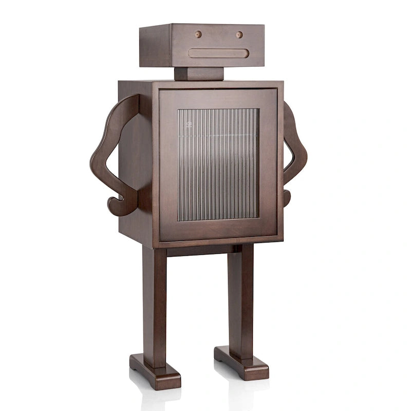 Meuble de rangement en bois 42 robots Casier à vin