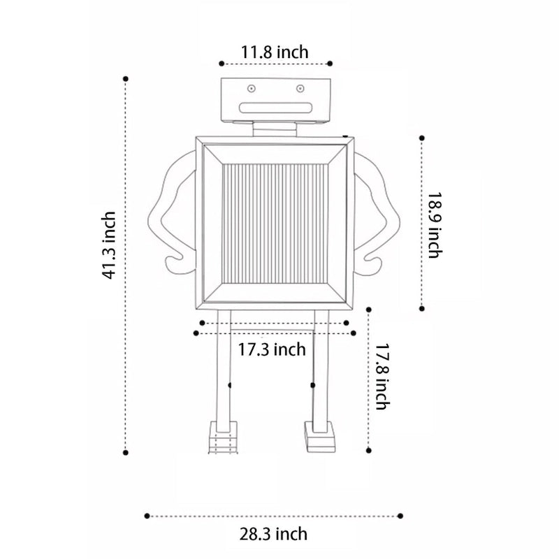 Meuble de rangement en bois 42 robots Casier à vin