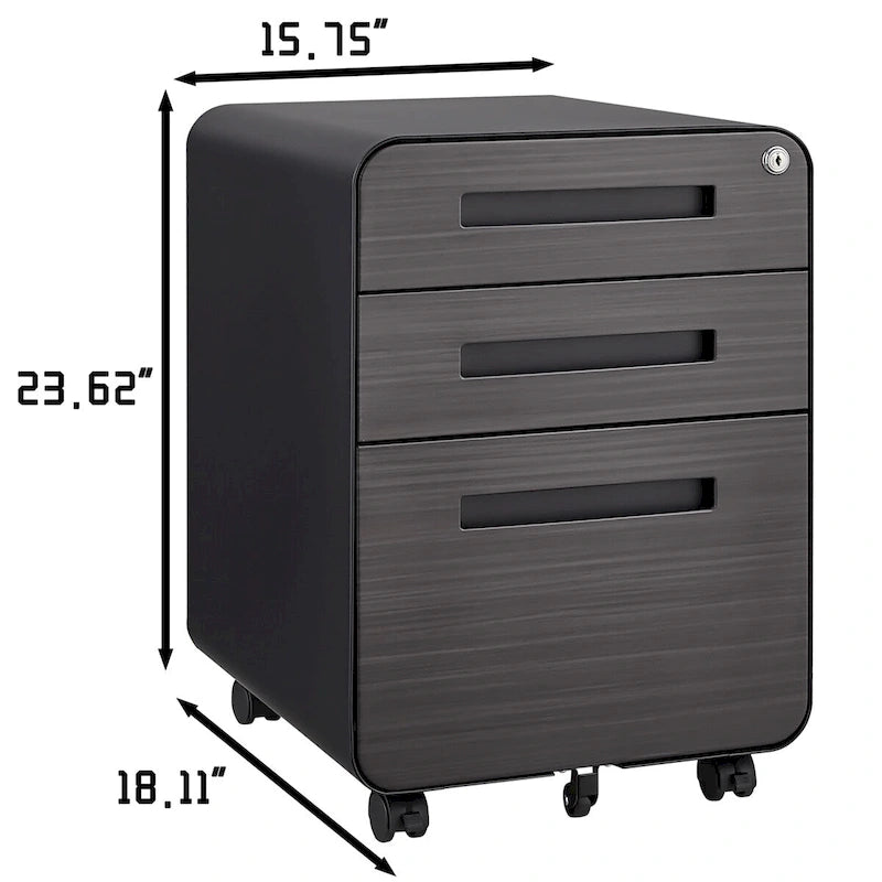 Meuble de classement mobile sous le bureau, armoire de rangement polyvalente