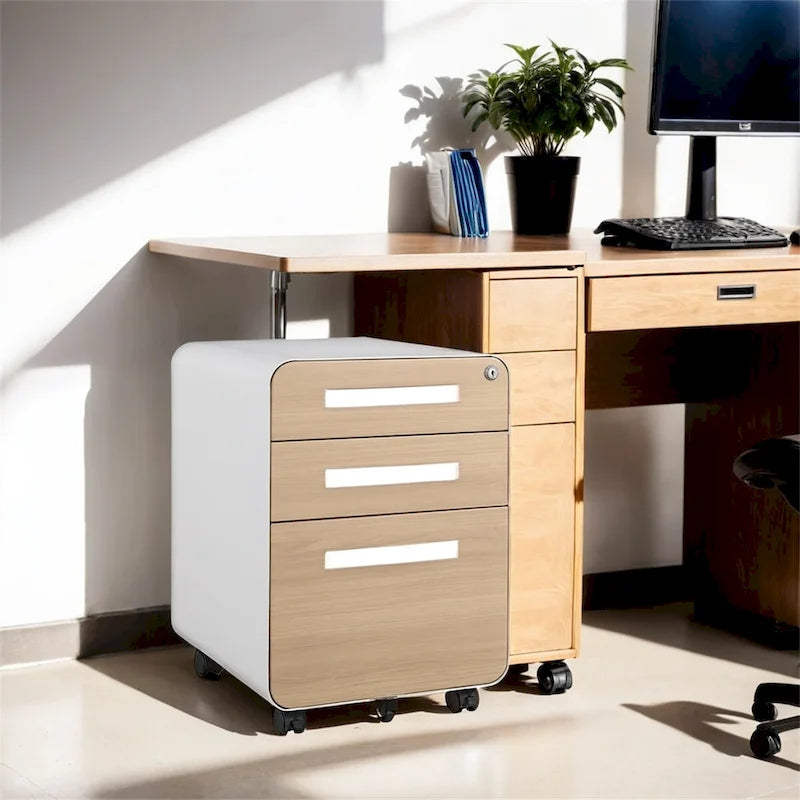 Meuble de classement mobile sous le bureau, armoire de rangement polyvalente