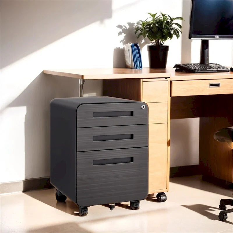 Meuble de classement mobile sous le bureau, armoire de rangement polyvalente