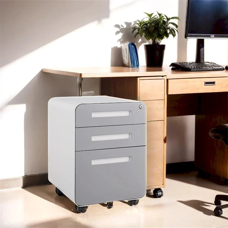 Meuble de classement mobile sous le bureau, armoire de rangement polyvalente