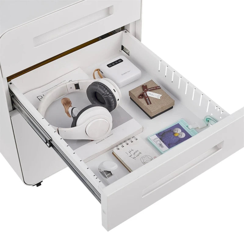Meuble de classement mobile sous le bureau, armoire de rangement polyvalente