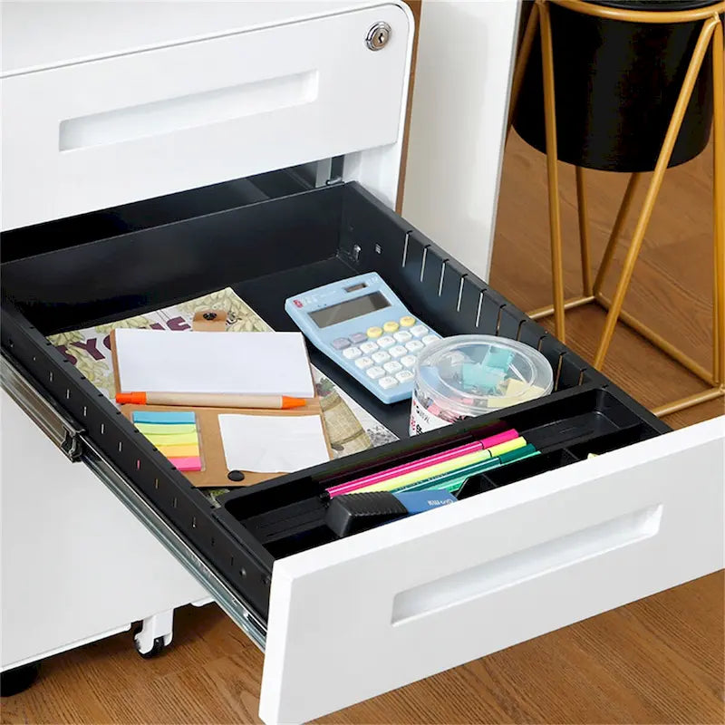 Meuble de classement mobile sous le bureau, armoire de rangement polyvalente