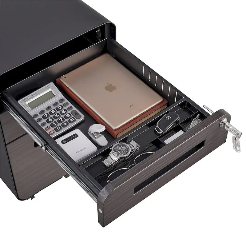 Meuble de classement mobile sous le bureau, armoire de rangement polyvalente