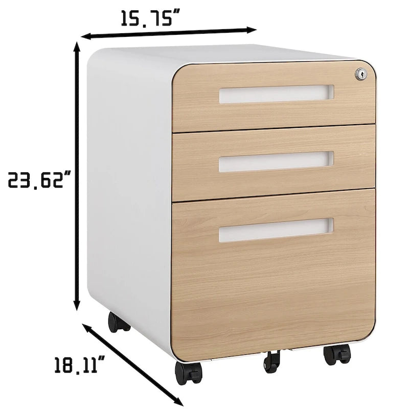 Meuble de classement mobile sous le bureau, armoire de rangement polyvalente