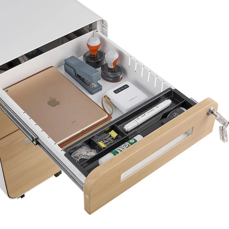 Meuble de classement mobile sous le bureau, armoire de rangement polyvalente