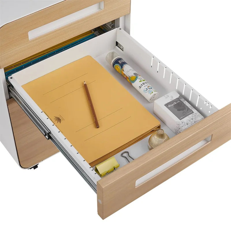 Meuble de classement mobile sous le bureau, armoire de rangement polyvalente
