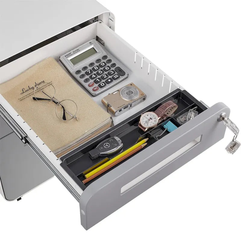 Meuble de classement mobile sous le bureau, armoire de rangement polyvalente