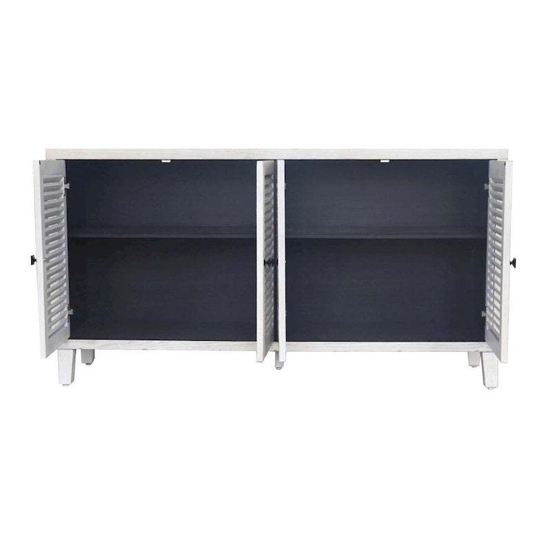 Buffet vaisselier 4 portes à volets roulants