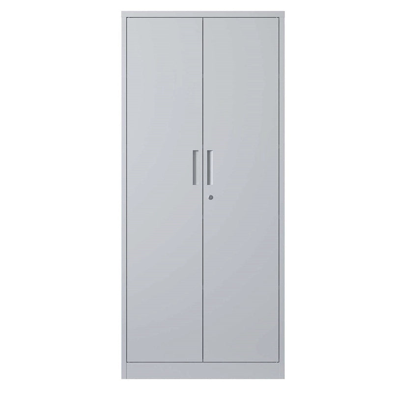 Armoire de rangement métallique verrouillable de 71H avec portes et 4 étagères