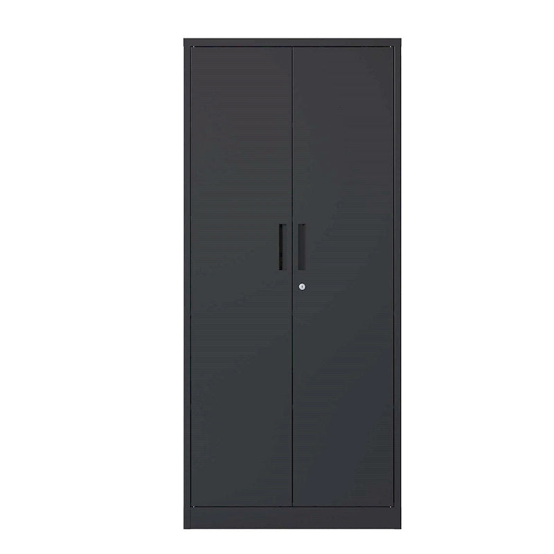 Armoire de rangement métallique verrouillable de 71H avec portes et 4 étagères