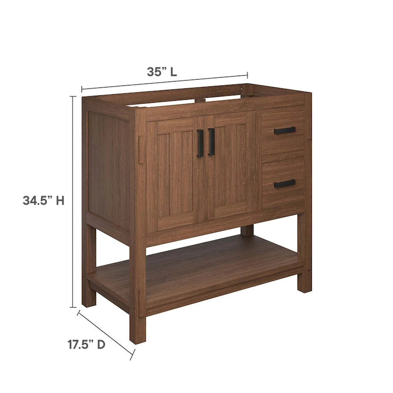Meuble-lavabo de salle de bain en bois de 36 po (lavabo non inclus) - 36 po