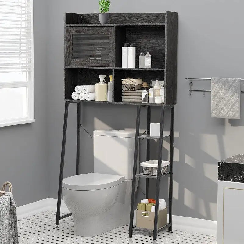 Over the Toilet Storage Cabinet - 11.8D x 32.3W x 60.2H