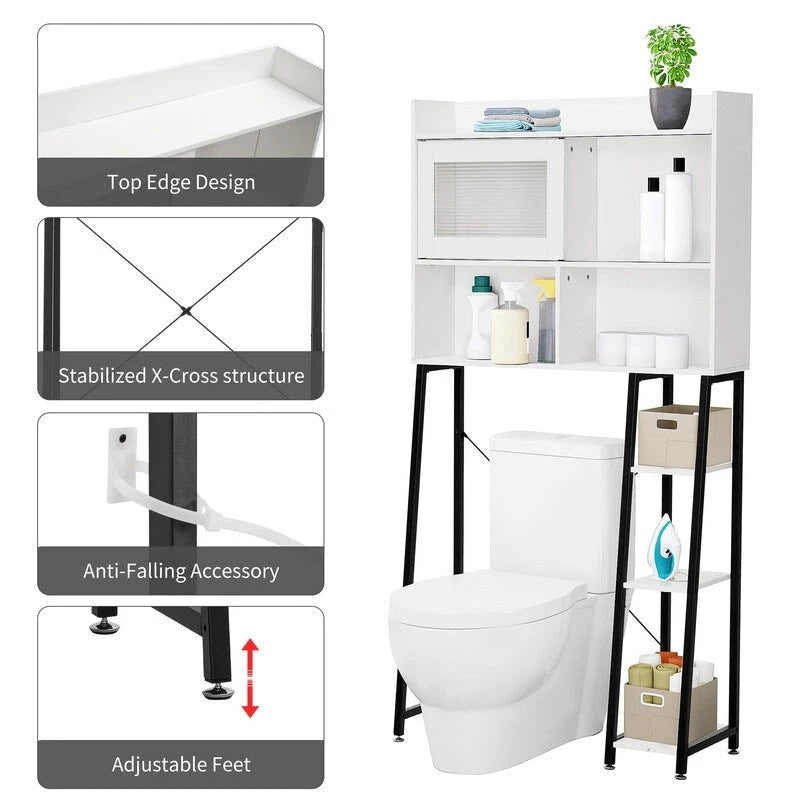 Meuble de rangement pour toilettes - 11,8P x 32,3L x 60,2H