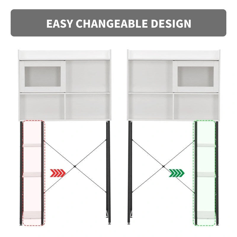Meuble de rangement pour toilettes - 11,8P x 32,3L x 60,2H