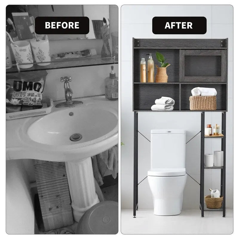 Meuble de rangement pour toilettes - 11,8P x 32,3L x 60,2H
