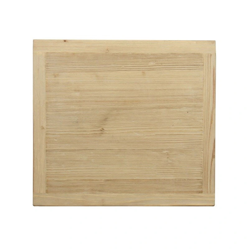 Table de chevet avec trois tiroirs aspect bois vieilli naturel 24x18x26H